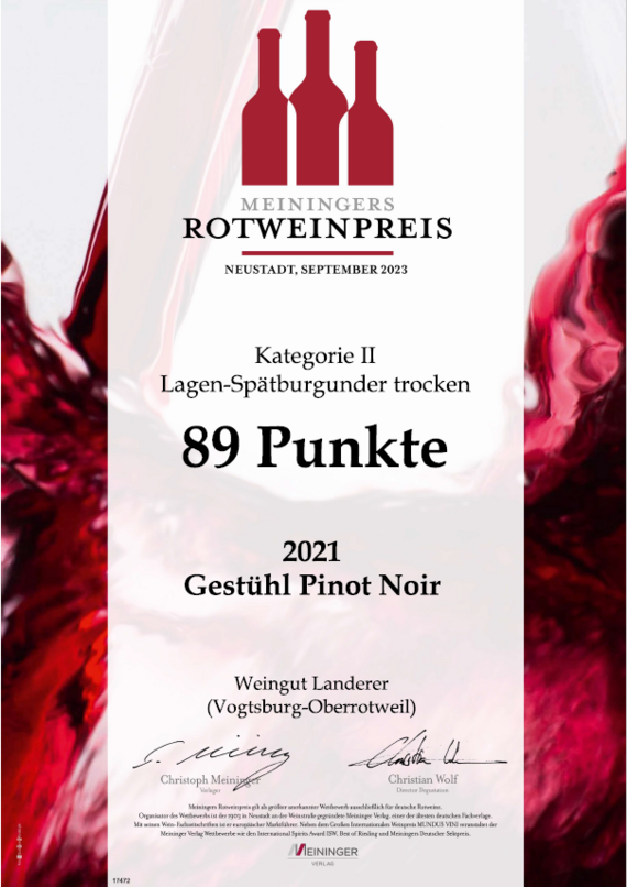 Meiningers Rotweinpreis